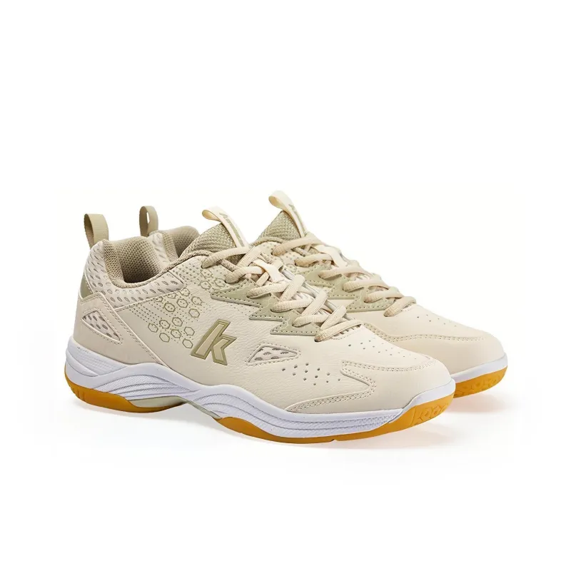 Kawasaki Cushioning, Wear Resistant Low Top Badminton Shoes Unisex Sand Gray-2