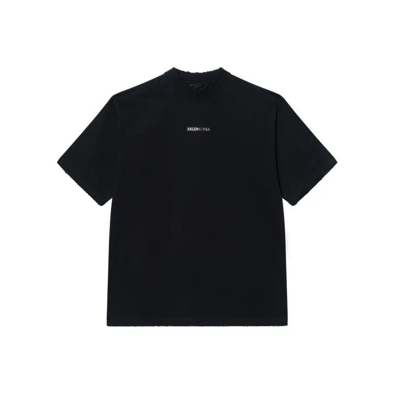 Balenciaga Crystal Logo T Shirt-0