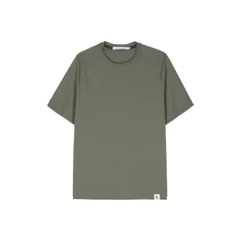Calvin Klein Logo embroidered Cotton T shirt