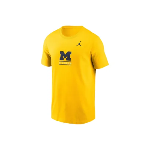 Jordan Michigan Wolverines FW24 College T-Shirt Men's Yellow