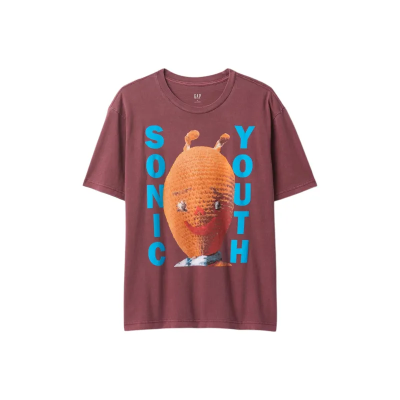 GAP Legendary Artist Series T-Shirts Men Plum-0