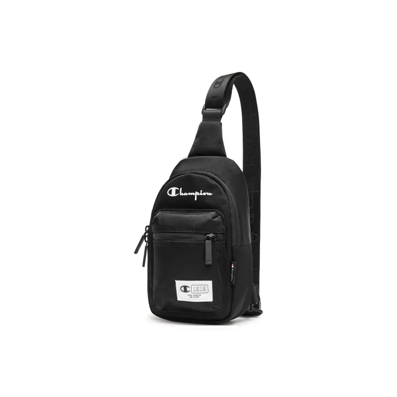 Champion Fabric One Shoulder Sling Bag Regular Unisex Black/Sand Stone-1