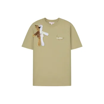 NOISY TEDDY Short Sleeved T Shirts Khaki Unisex