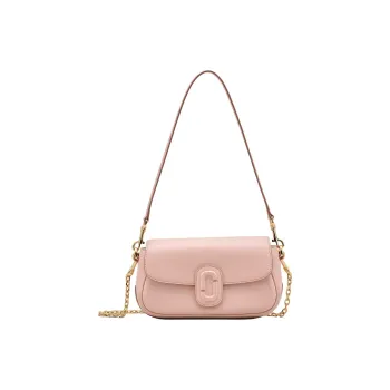 MARC JACOBS Smooth Leather Shoulder Bag Medium Size Women's Rose Pink