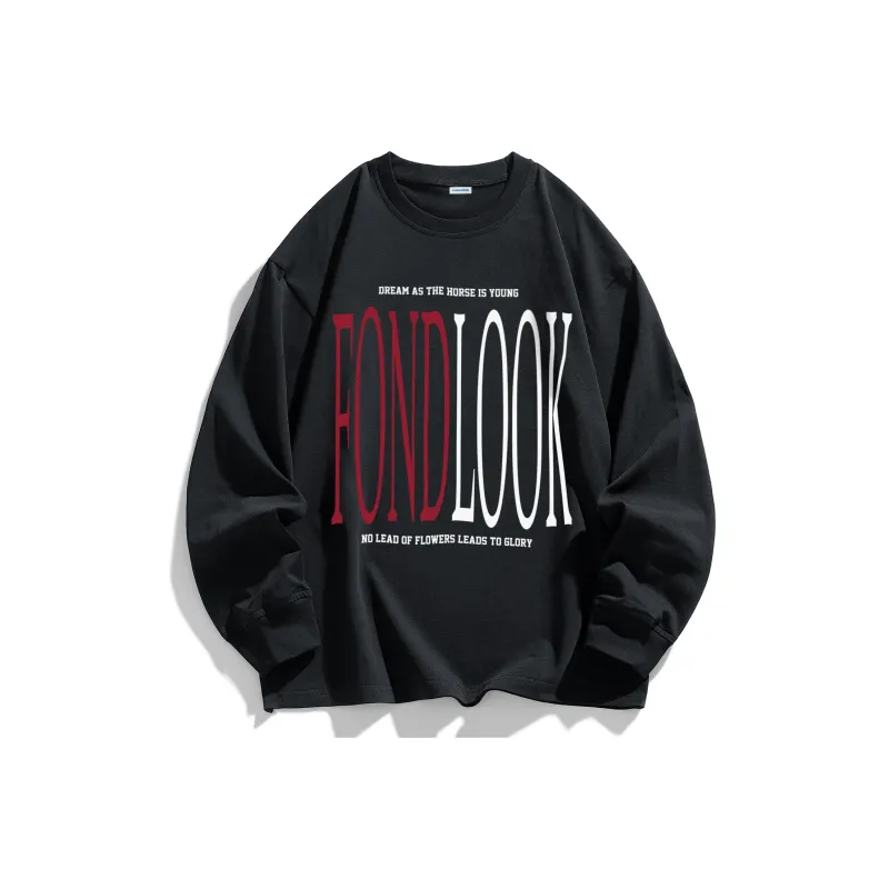 FONDLOOK Long-Sleeved T-Shirts Unisex-3