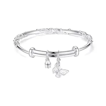 CANHUI S999 Fine Silver Bangles Women's