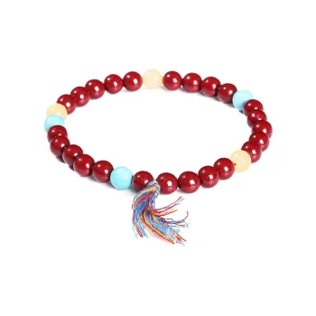 JKEM Cinnabar Jade Bracelets Women's