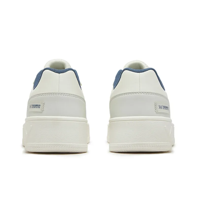 361° Air Force One Anti Slip Wear Resistant Low Top Skateboard Shoes Men's Feather White Nostalgic Blue-3