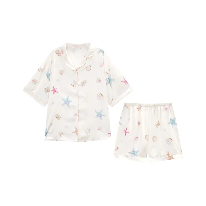 GUKOO Pajama Set Women's Almond White-0