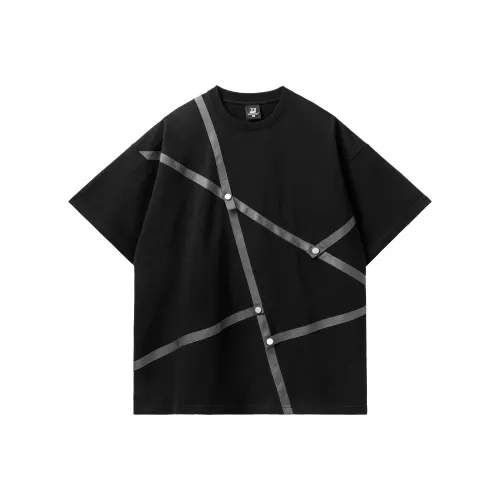 XINYINSU 24SS T Shirt Unisex Couple's Black