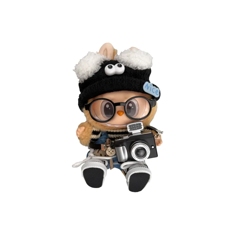 [Modified Doll] POP MART THEMONSTERS TCO Little Coal Ball Hang Tag Box Labubu Vinyl, Sitting Party Height 15cm-3