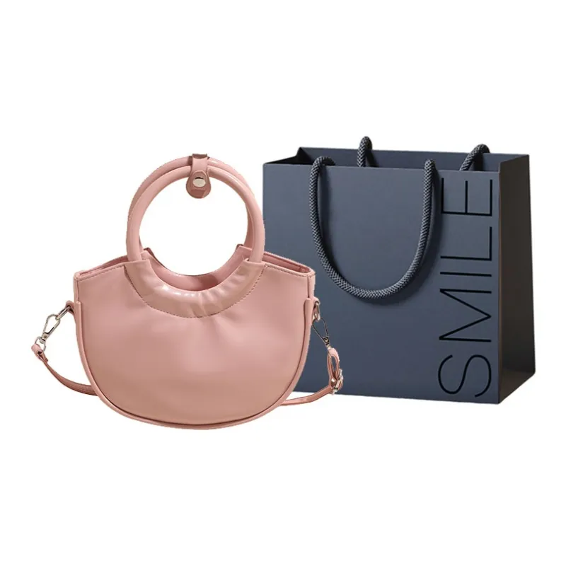 SWIMADE PU Handbag Regular Women's Ecru/Silver/Black/Khaki/Pink-7