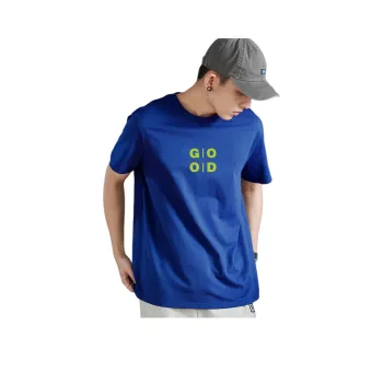 Tonlion T Shirt Men's Klein Blue