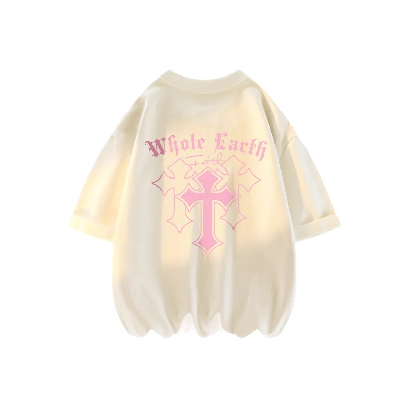 WHOLE EARTH Short Sleeved T Shirts Summer Unisex-9