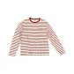 Dark Red White Stripes