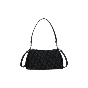 CALVIN KLEIN Fabric Crossbody Bag Shoulder Bag Medium Size Women's Space Black