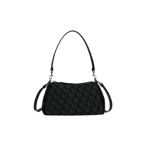 CALVIN KLEIN Fabric Crossbody Bag Shoulder Bag Medium Size Women's Space Black