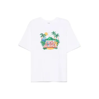 CASABLANCA Casa Beach Wave Printed Oversized T Shirt