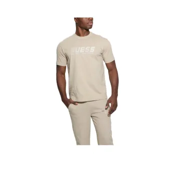 GUESS T-Shirt Men's Beige Yellow