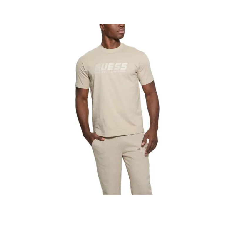 GUESS T-Shirt Men's Beige Yellow-0
