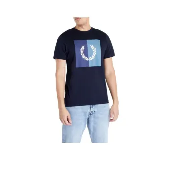 FRED PERRY T Shirts Men Blue