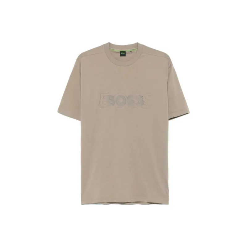HUGO BOSS Logo embroidered T shirt-0