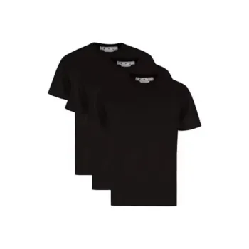 OFF WHITE Hand Logo Slim Fit Tees Tripack