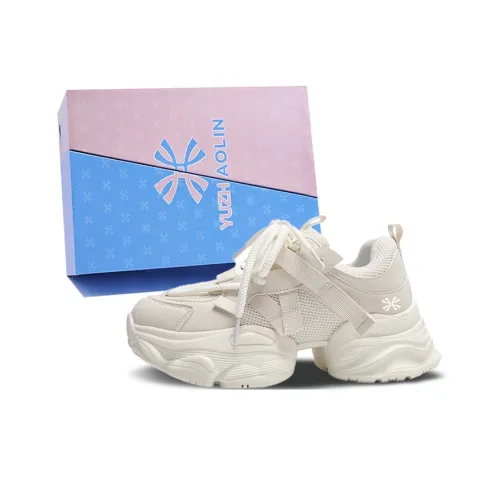YUZHAOLIN Anti Slip And Wear Resistant Height Increasing Low Top Chunky Sneakers Women's