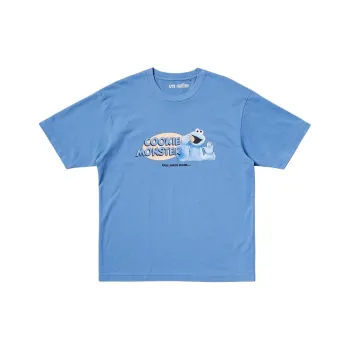 Sesame Street X UNIQLO Sesame Street Collaboration T Shirts Unisex Blue