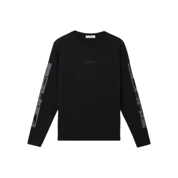 STONE ISLAND Logo Printed Long Sleeved T Shirt
