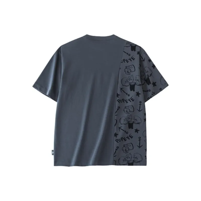 Anta x POPEYE/ Life Collection T-Shirt Men's Men's Gray-1