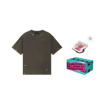 WE11DONE Faded effect T shirt