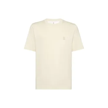Brunello Cucinelli Logo Printed Crewneck T Shirt
