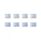 8 Pack (Light Gray 4+Light Blue 4)
