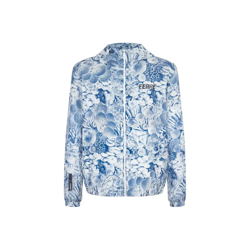 FERRE Jacket Men's Blue Pattern-0