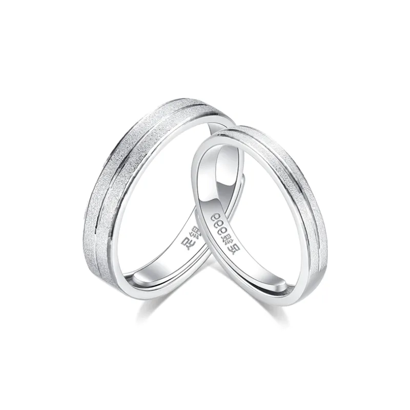 7℃ 999 Fine Silver Rings Unisex-0