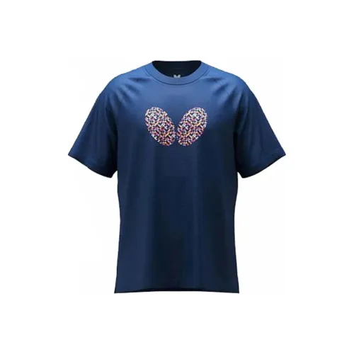 Butterfly T-Shirts Unisex Blue