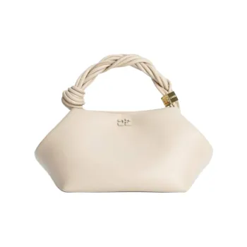 GANNI Recycled Leather Handbag Women's White