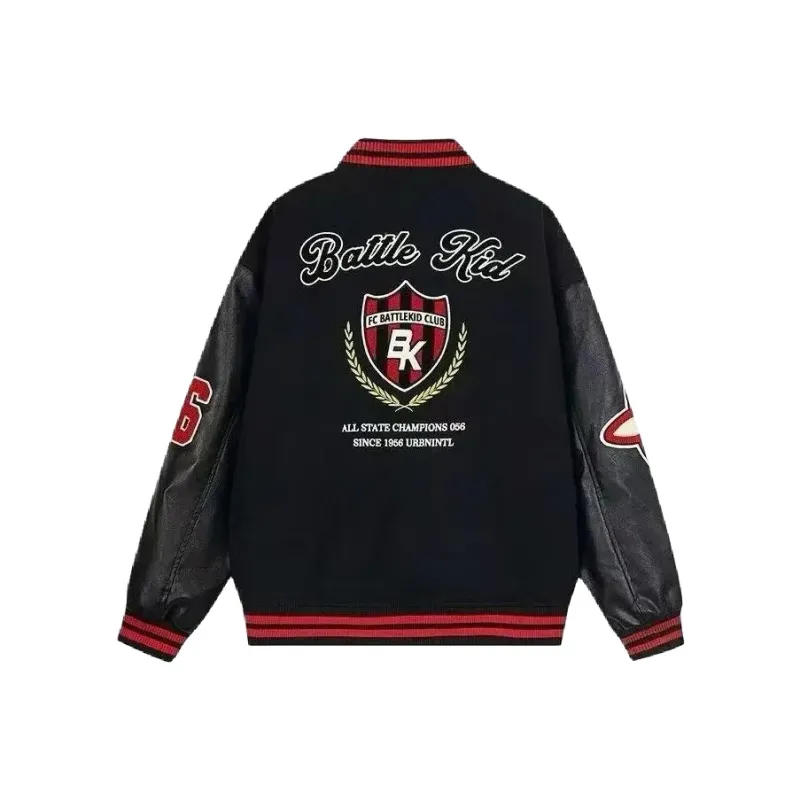 EDCO BREAK SILENCE Baseball Jacket Unisex Black-1