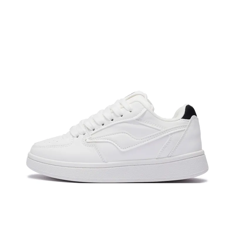 FCS Anti Slip And Wear Resistant Quick Dry Low Top Skateboard Shoes Women's White Black-4