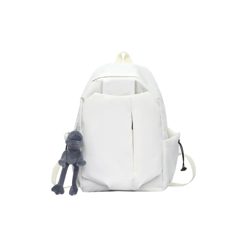 LUVISTRUE Nylon Backpack Regular Unisex Gray/Black/Burgundy/Ecru-21