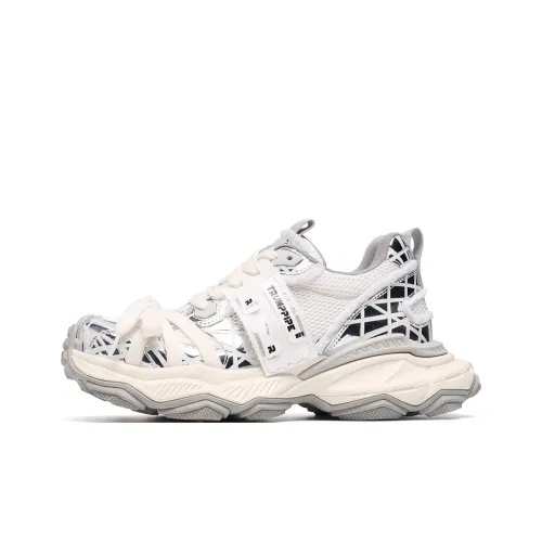 TRUMPPIPE Cushioned Height Increase Wear Resistant Lightweight Low Top Chunky Sneakers Unisex