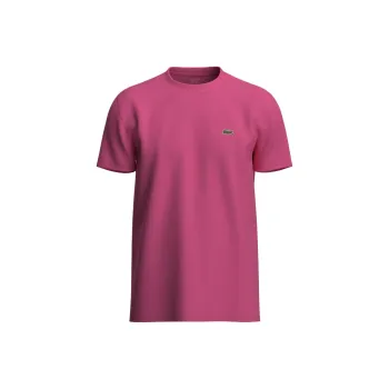 LACOSTE T Shirts Men Rose Red
