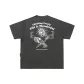 Gray, Sunflower, Snowflake Pattern, Short-Sleeved