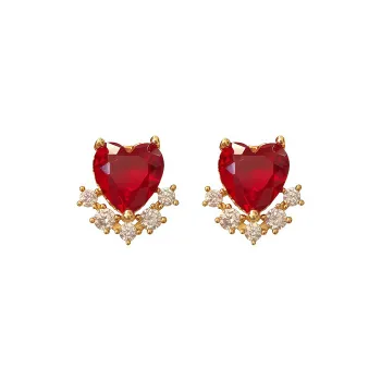 KING OF BLING 925 Sterling Silver Pin, Alloy, Zircon Stud Earrings Unisex