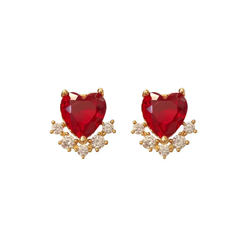 KING OF BLING 925 Sterling Silver Pin, Alloy, Zircon Stud Earrings Unisex-0