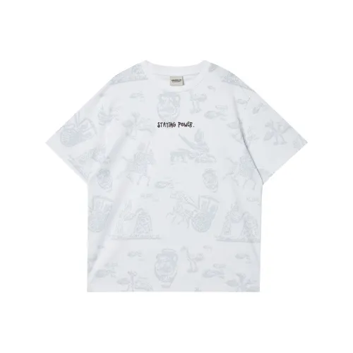JACK&JONES T Shirts Men A06 Raw White