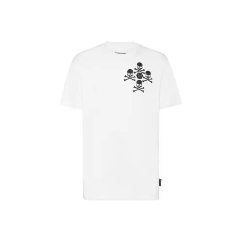 PHILIPP PLEIN Round Neck Ss Skull&Bones T Shirt