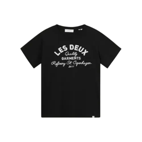 LES DEUX 블랙 남성 티셔츠