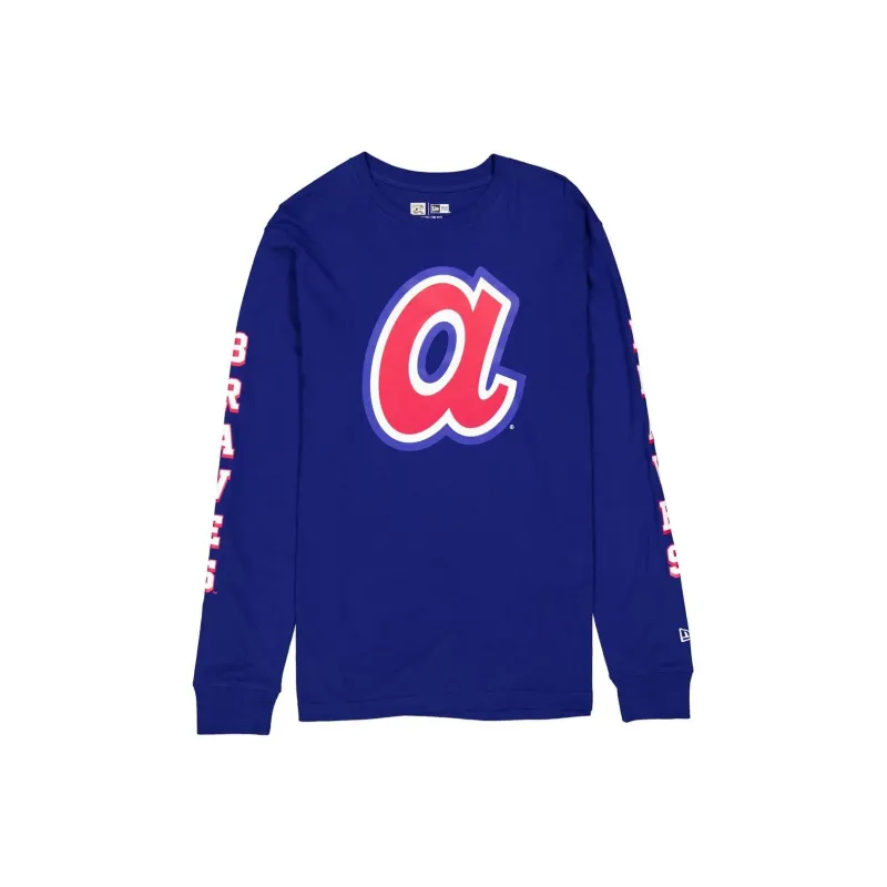 New Era SS24 Atlanta Braves T-Shirt Unisex Blue-0